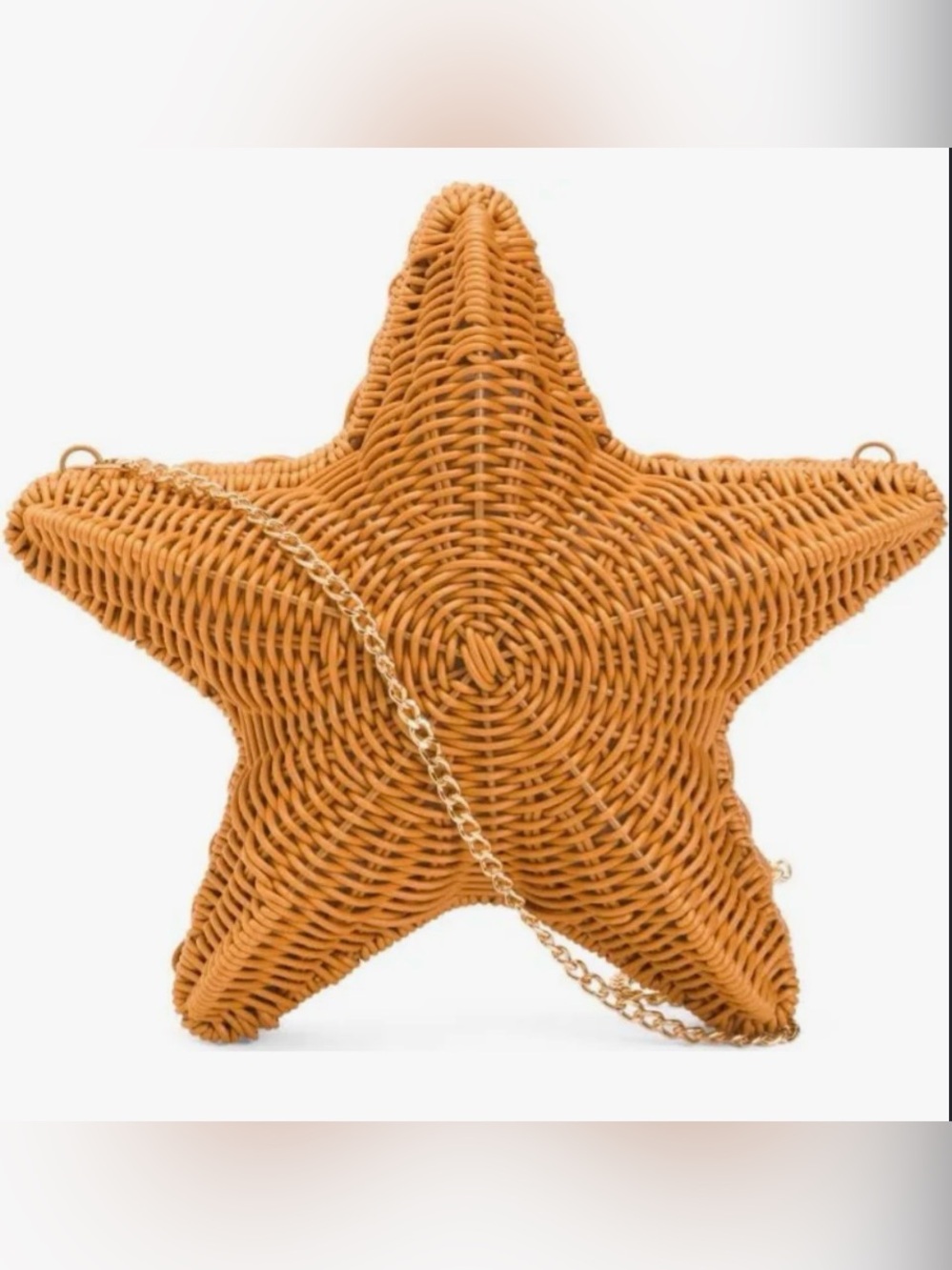 New Tommy Bahama Woven Starfish Crossbody Bag with Gold Chain